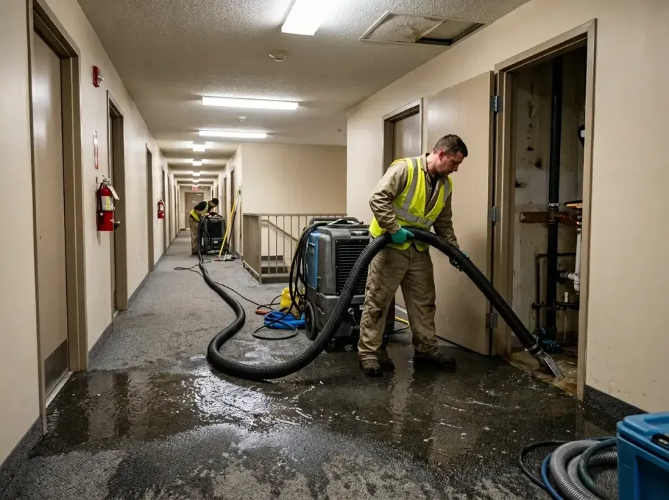 multi-unit-apartment-hallway-f-005 — frequently asked questions, Emergency Burst Pipe Water Extraction & Removal in Spackenk…